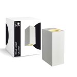D'Lite Wall Light Vrebos White Up & Down | IP56 - Suitable For 2x GU10