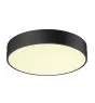 SLV Medo Pro 40 Wall and Ceiling Light Aluminium Black Round 19W 2500lm - 930-940 CCT | IP50 - Best Colour Rendering - Dimmable 