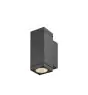 SLV Theo Pro S Wall Light Aluminium Anthracite 3W 350lm - 827 Extra Warm White | Outdoor - IP65
